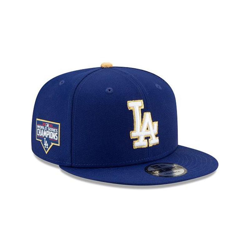 MLB Los Angeles Dodgers Gold Collection 9Fifty Snapback (QHP1603) - Blue New Era Caps